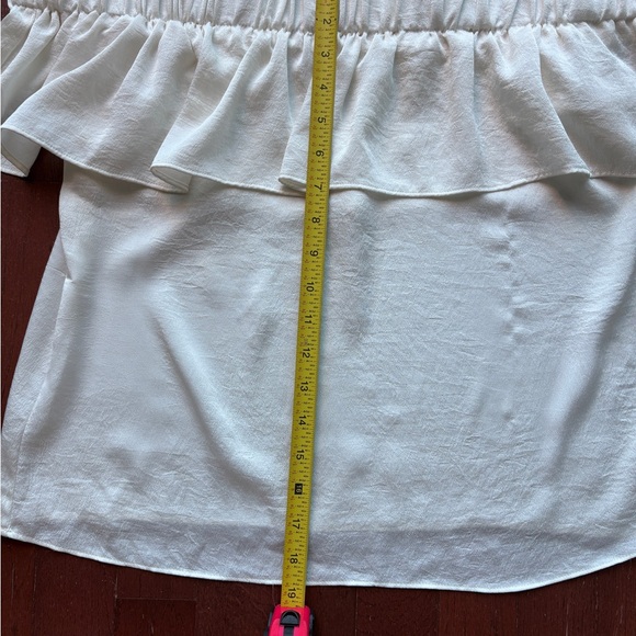 Express White Off-Shoulder Ruffle Blouse - Picture 9 of 9